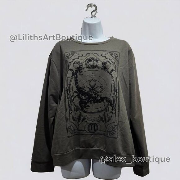 Scorpio Zodiac Sweatshirt(I003)-Size L for Women - Picture 3 of 11